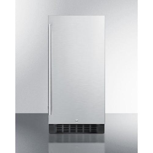 Summit Refrigerators Summit 15&quot; Wide Built-In All-Refrigerator, ADA Compliant ALR15BSS