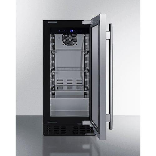 Summit Refrigerators Summit 15" Wide Built-In All-Refrigerator, ADA Compliant ASDS1523