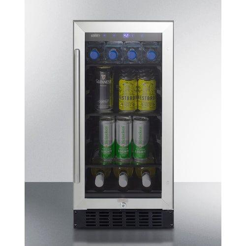 Summit Beverage Center Summit 15&quot; Wide Built-In Beverage Center, ADA Compliant ALBV15CSS