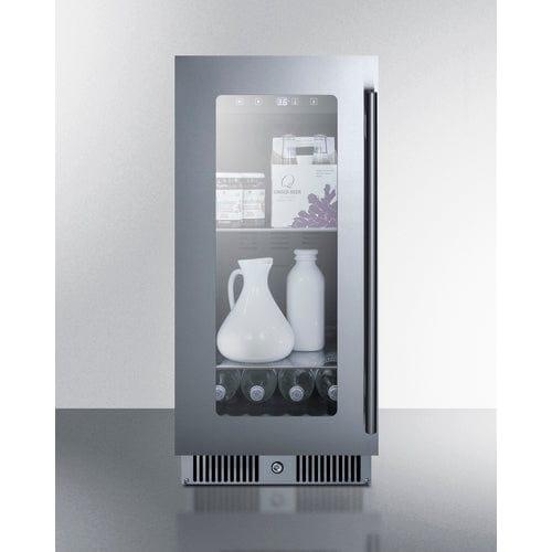 Summit Beverage Center Summit 15&quot; Wide Built-In Beverage Center CL156BVLHD