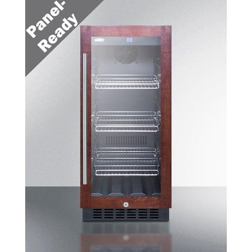 Summit Beverage Center Summit 15&quot; Wide Built-In Beverage Center (Panel Not Included) SCR1536BGPNR