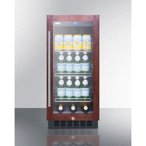 Summit Beverage Center Summit 15" Wide Built-In Beverage Center (Panel Not Included) SCR1536BGPNR