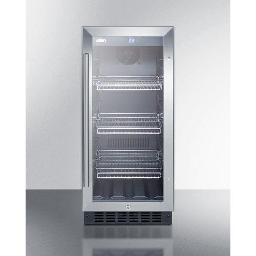 Summit Beverage Center Summit 15&quot; Wide Built-In Beverage Center SCR1536BGCSS