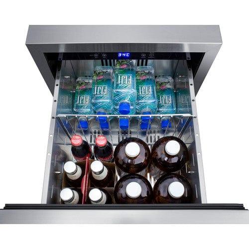 Summit Refrigerators Summit 18" Wide 2-Drawer All-Refrigerator, ADA Compliant (Panels Not Includaed) ADRD18PNR