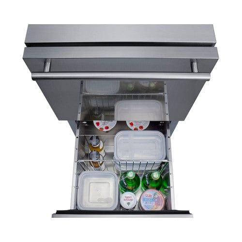 Summit Refrigerators Summit 18" Wide 2-Drawer All-Refrigerator, ADA Compliant (Panels Not Includaed) ADRD18PNR