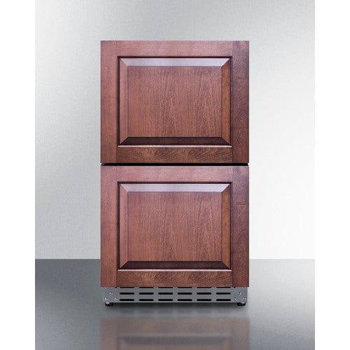 Summit Refrigerators Summit 18" Wide 2-Drawer All-Refrigerator, ADA Compliant (Panels Not Includaed) ADRD18PNR