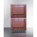 Summit Refrigerators Summit 18" Wide 2-Drawer All-Refrigerator, ADA Compliant (Panels Not Includaed) ADRD18PNR