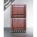 Summit Refrigerators Summit 18" Wide 2-Drawer All-Refrigerator, ADA Compliant (Panels Not Includaed) ADRD18PNR