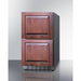 Summit Refrigerators Summit 18" Wide 2-Drawer All-Refrigerator, ADA Compliant (Panels Not Includaed) ADRD18PNR