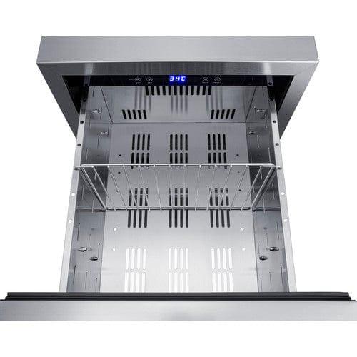 Summit Refrigerators Summit 18" Wide 2-Drawer All-Refrigerator, ADA Compliant (Panels Not Includaed) ADRD18PNR