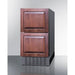 Summit Refrigerators Summit 18" Wide 2-Drawer All-Refrigerator ADRD18H34