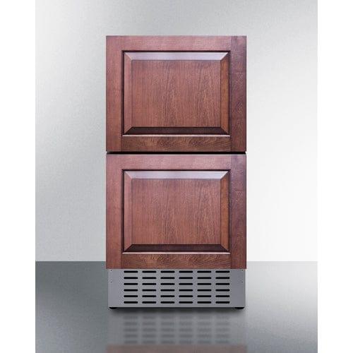 Summit Refrigerators Summit 18" Wide 2-Drawer All-Refrigerator ADRD18H34