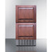 Summit Refrigerators Summit 18" Wide 2-Drawer All-Refrigerator ADRD18H34