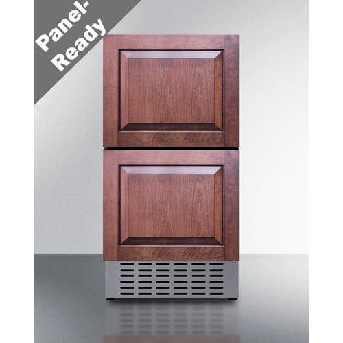 Summit Refrigerators Summit 18" Wide 2-Drawer All-Refrigerator ADRD18H34