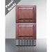 Summit Refrigerators Summit 18" Wide 2-Drawer All-Refrigerator ADRD18H34