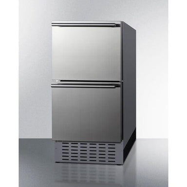 Summit Refrigerators Summit 18" Wide 2-Drawer All-Refrigerator ADRD18H34