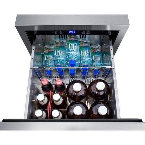 Summit Refrigerators Summit 18" Wide 2-Drawer All-Refrigerator ADRD18H34