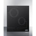 Summit Summit 18" Wide 220V 2-Burner Radiant Cooktop CR2B228T