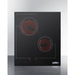 Summit Summit 18" Wide 220V 2-Burner Radiant Cooktop CR2B228T