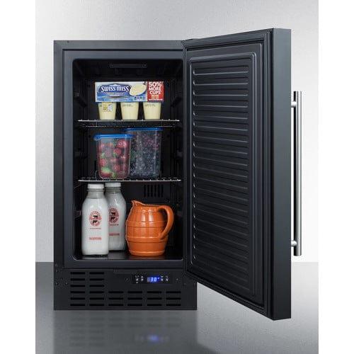 Summit Refrigerators Summit 18&quot; Wide Built-In All-Refrigerator, ADA Compliant FF1843BADA