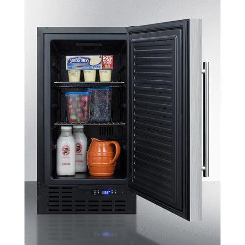 Summit Refrigerators Summit 18" Wide Built-In All-Refrigerator, ADA Compliant FF1843BCSSADA
