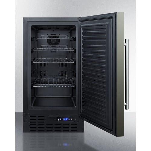 Summit Refrigerators Summit 18&quot; Wide Built-In All-Refrigerator, ADA Compliant FF1843BKSADA