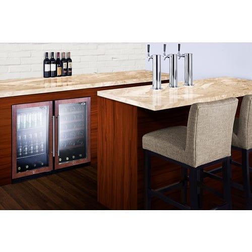 Summit Beverage Center Summit 18&quot; Wide Built-In Beverage Center, ADA Compliant (Panel Not Included) SCR1841BPNRADA