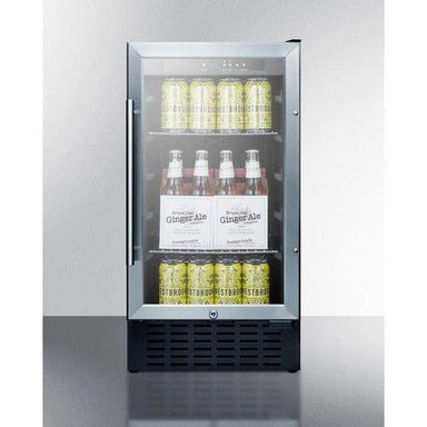 Summit Beverage Center Summit 18" Wide Built-In Beverage Center, ADA Compliant SCR1841BCSSADA