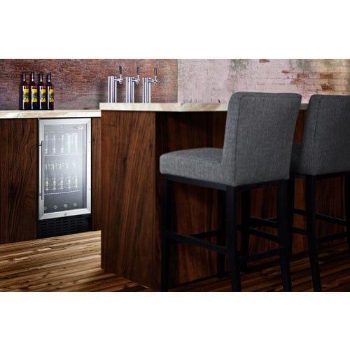 Summit Beverage Center Summit 18" Wide Built-In Beverage Center, ADA Compliant SCR1841BCSSADA