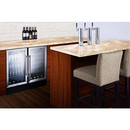 Summit Beverage Center Summit 18" Wide Built-In Beverage Center, ADA Compliant SCR1841BCSSADA