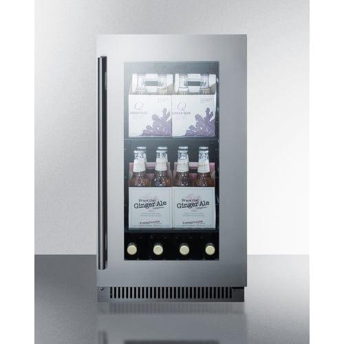 Summit Beverage Center Summit 18&quot; Wide Built-In Beverage Center CL181WBVCSS