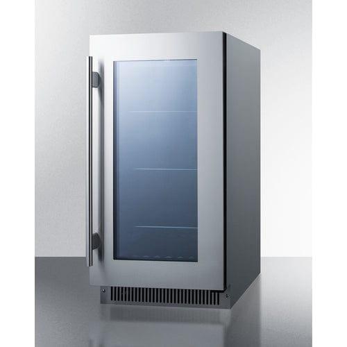 Summit Beverage Center Summit 18&quot; Wide Built-In Beverage Center CL181WBVCSS