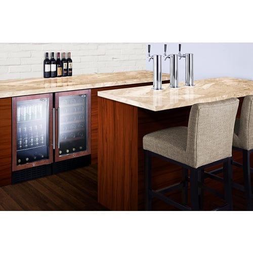 Summit Beverage Center Summit 18&quot; Wide Built-In Beverage Center (Panel Not Included) SCR1841BPNR