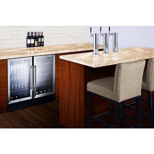 Summit Beverage Center Summit 18&quot; Wide Built-In Beverage Center SCR1841BCSS