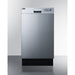 Summit Summit 18" Wide Built-In Dishwasher, ADA Compliant DW18SS4ADA