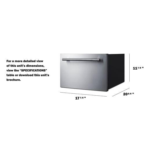 Summit Freezers Summit 18" Wide Built-In Wine/Beverage Cooler Drawer COOL1D