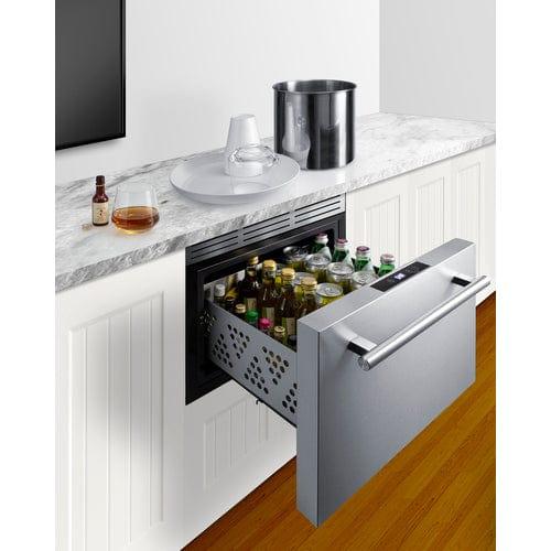 Summit Freezers Summit 18" Wide Built-In Wine/Beverage Cooler Drawer COOL1D