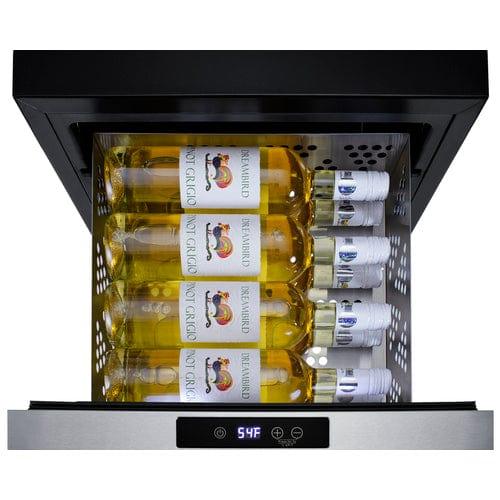 Summit Freezers Summit 18" Wide Built-In Wine/Beverage Cooler Drawer COOL1D