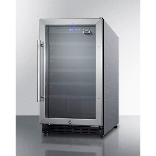 Summit Beverage Center Summit 18&quot; Wide Built-In Wine Cellar, ADA Compliant SWC1840BCSSADA