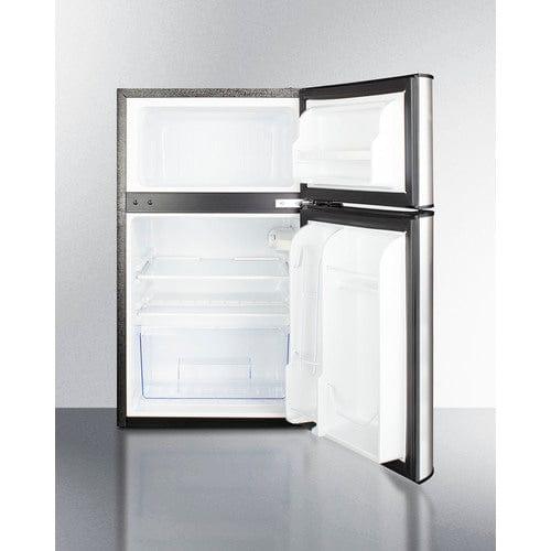 Summit Refrigerators Summit 19&quot; Wide 2-Door Refrigerator-Freezer, ADA Height CP34BSSADA