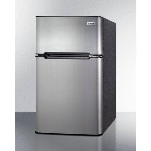 Summit Refrigerators Summit 19&quot; Wide 2-Door Refrigerator-Freezer, ADA Height CP34BSSADA