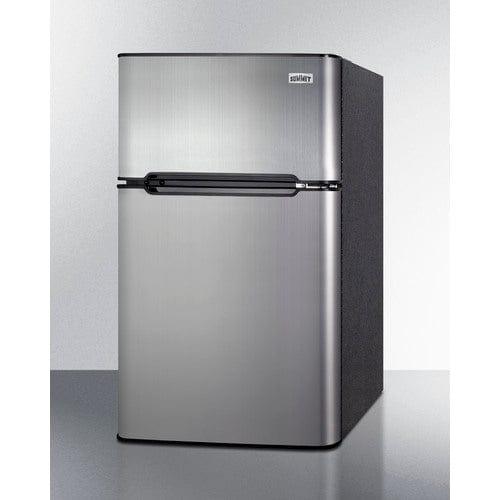 Summit Refrigerators Summit 19" Wide 2-Door Refrigerator-Freezer, ADA Height CP34BSSADA
