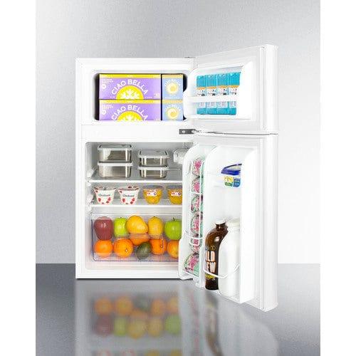 Summit Refrigerators Summit 19" Wide 2-Door Refrigerator-Freezer, ADA Height CP34WADA