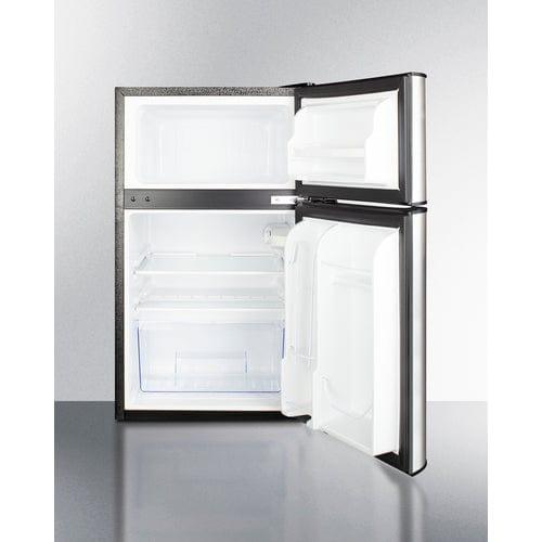 Summit Refrigerators Summit 19&quot; Wide 2-Door Refrigerator-Freezer CP34BSS