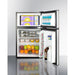 Summit Refrigerators Summit 19" Wide 2-Door Refrigerator-Freezer CP34BSS
