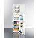 Summit Refrigerators Summit 19" Wide Allergy-Free Refrigerator/General Purpose Refrigerator-Freezer Combination AZRF7W