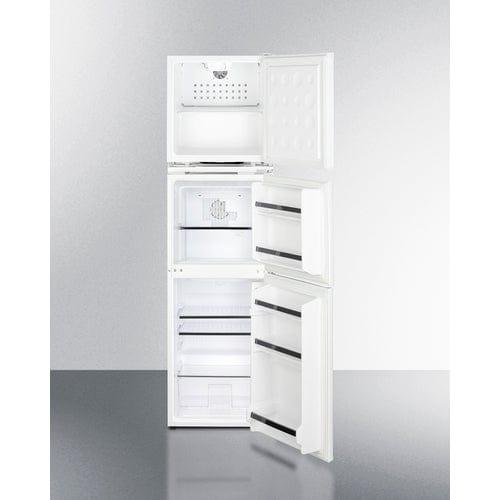 Summit Refrigerators Summit 19&quot; Wide Allergy-Free Refrigerator/General Purpose Refrigerator-Freezer Combination AZRF7W