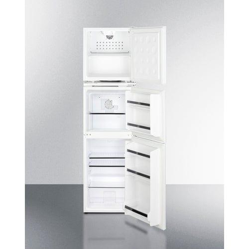 Summit Refrigerators Summit 19" Wide Allergy-Free Refrigerator/General Purpose Refrigerator-Freezer Combination AZRF7W