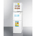 Summit Refrigerators Summit 19" Wide Allergy-Free Refrigerator/General Purpose Refrigerator-Freezer Combination AZRF7W