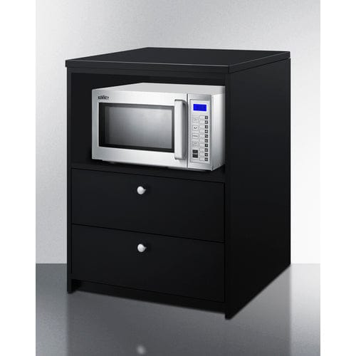Summit Prefabricated Kitchens &amp; Kitchenettes Summit 2-Drawer Microwave Cabinet, ADA Height CWM2ADA